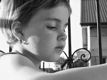 Free A Child Black And White photo and picture