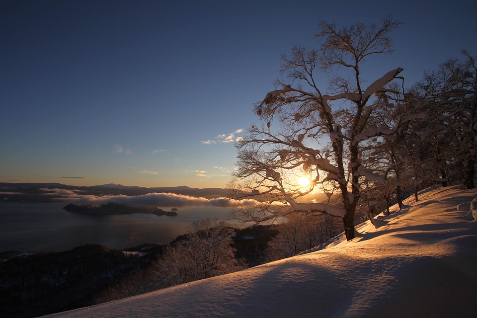 Sunrise, Snow, Mountain, Morning, Landscape, Sky