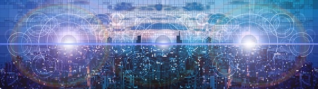 Free network web skyline illustration