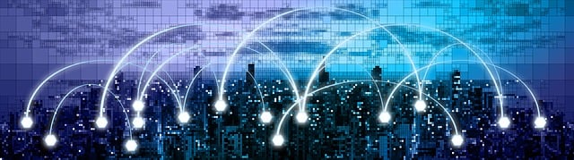 Free network web skyline illustration