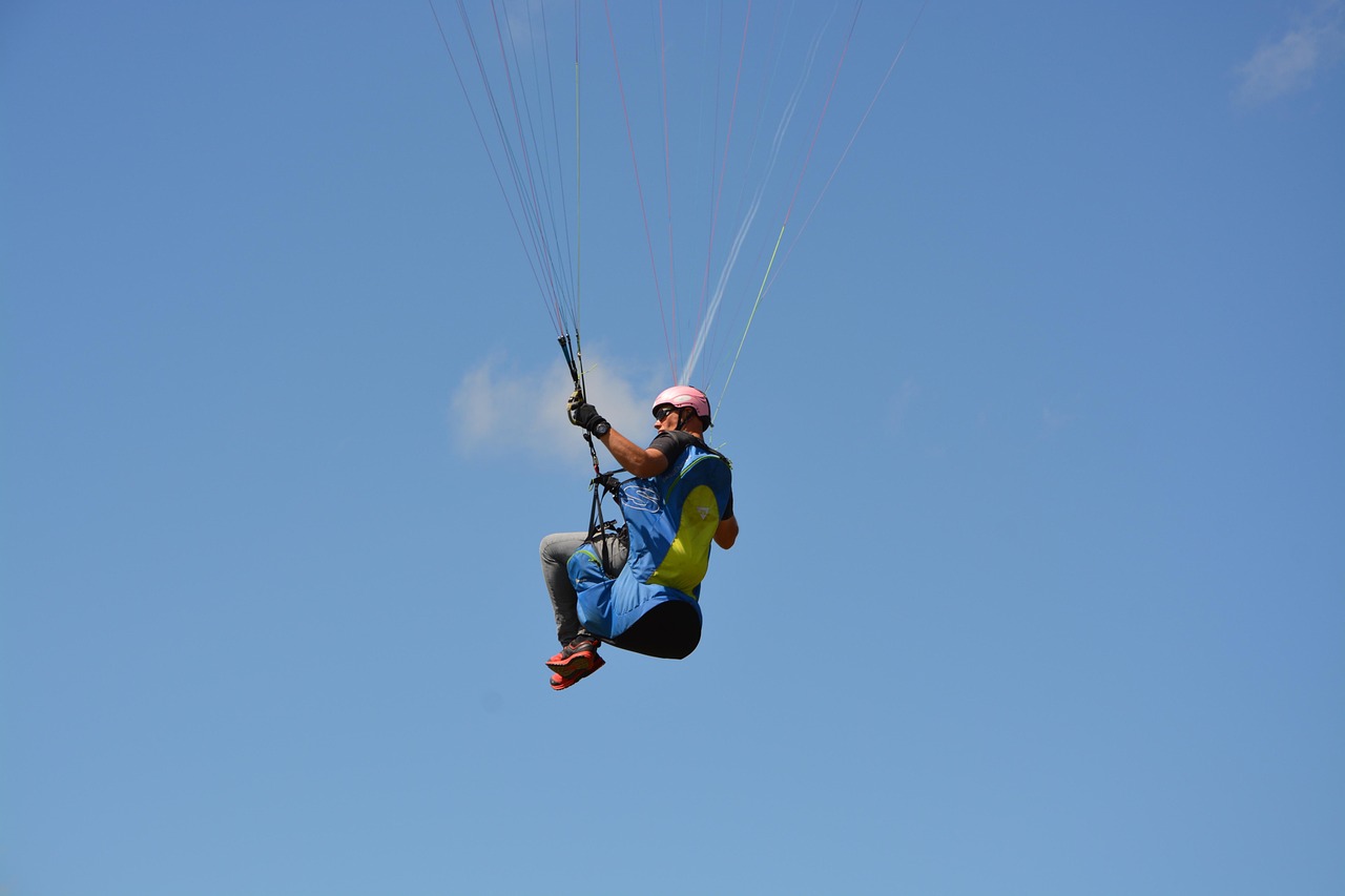 Paragliding - free online jigsaw puzzle photo