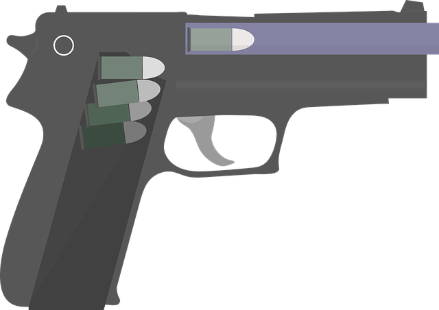 Free gun pistol bullet illustration