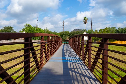 Brücke, Gehweg, Verrostet, Architektur