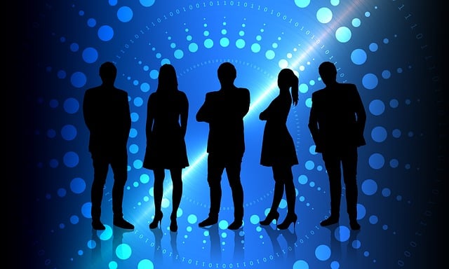 Free technology network business illustration