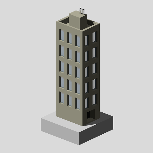 Free building city poly illustration