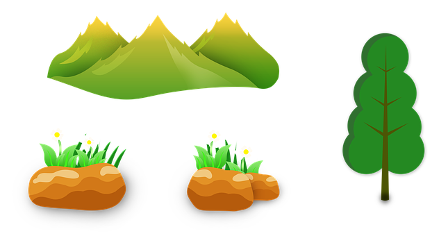 Free Mountains Tree illustration and picture
