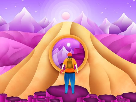Free Scenery Man illustration and picture