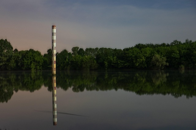 Rivier, Nacht, Bank, Lange Blootstelling