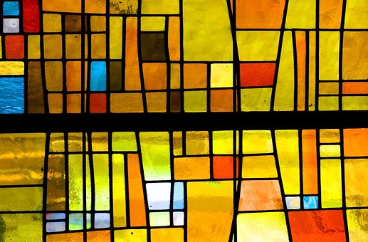 Tekstur, Farvet Glas, Farvet, Lys, Kirke