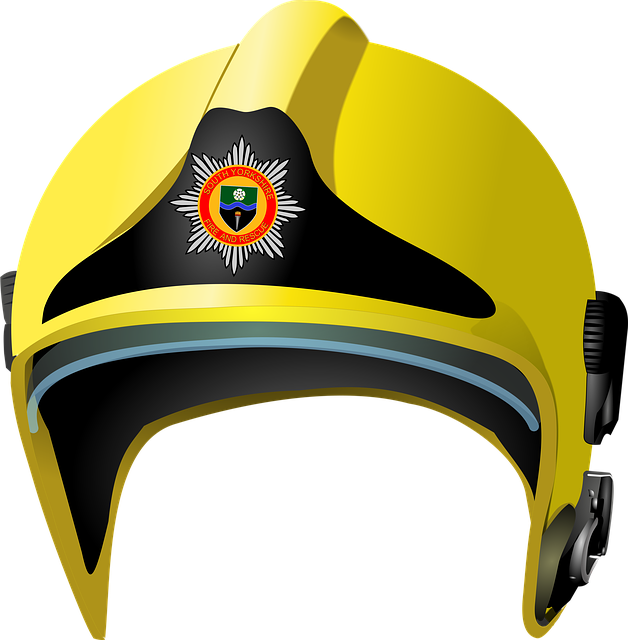 Free fireman fire helmet illustration