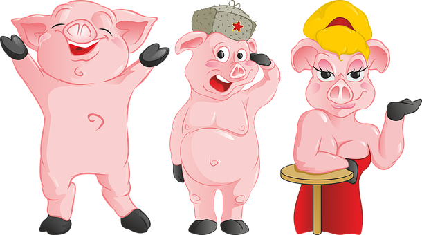 Free Pigs Pink illustration and picture
