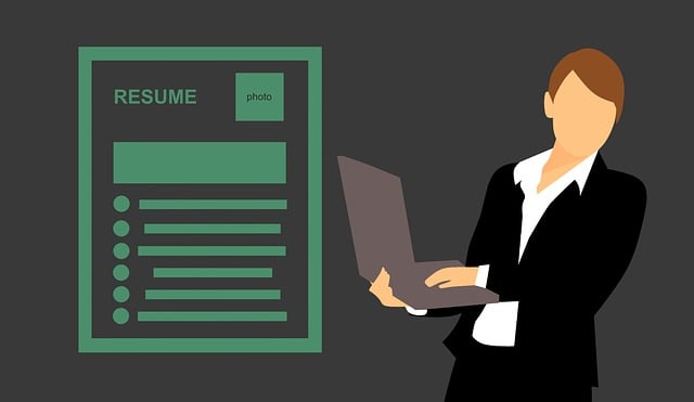 Free career resume hiring illustration