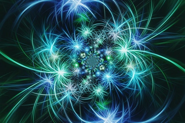 Free abstract fireworks stars illustration
