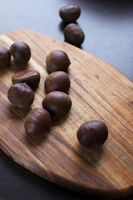 Free Chestnuts Wooden Board photo and picture