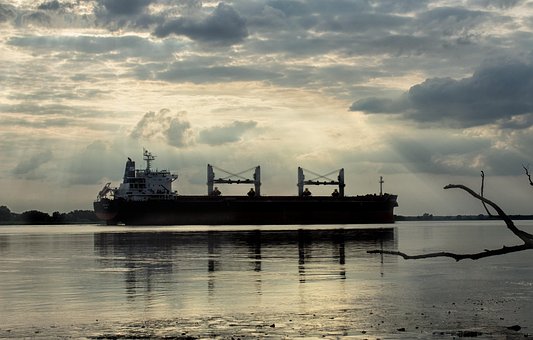 Free Ship Sunset photo and picture