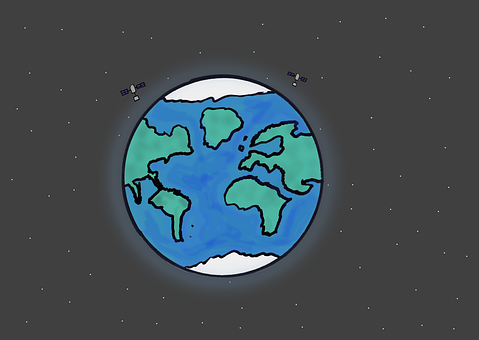 Crianças, Espaço, Desenho, Astronauta