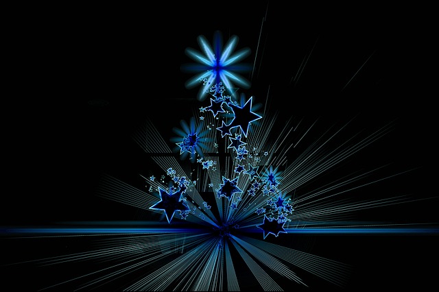 Free christmas nature stars illustration