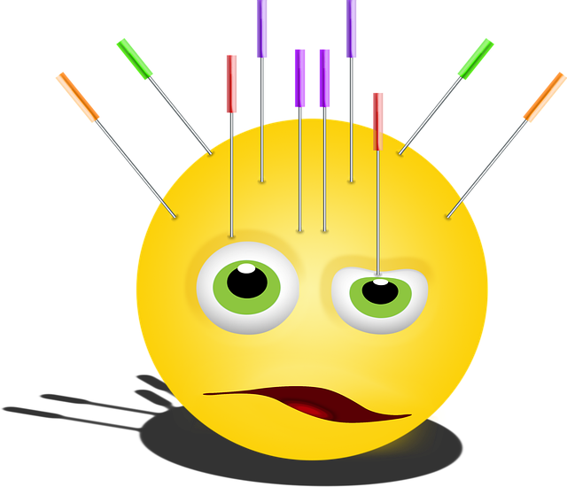 Free graphic emoticon acupuncture vector