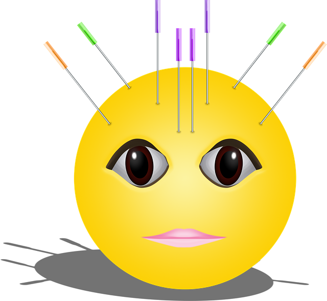 Free graphic emoticon acupuncture vector