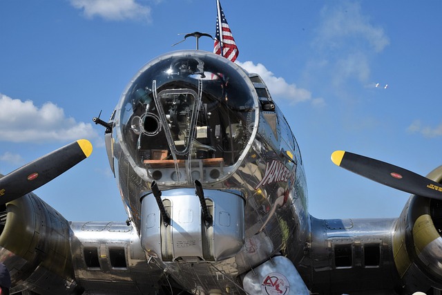 Flugzeug, B-17, Bomber, Propeller