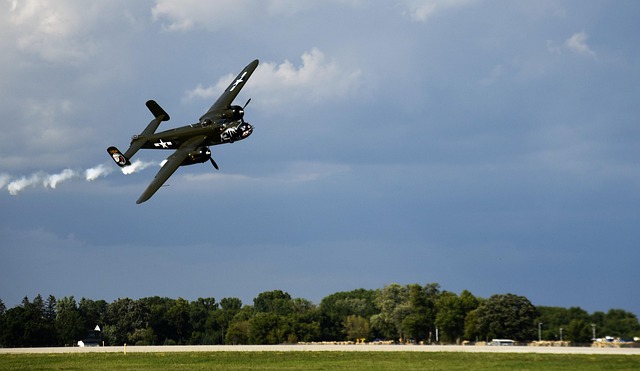 B-25, Flugzeug, Bomber, Propeller