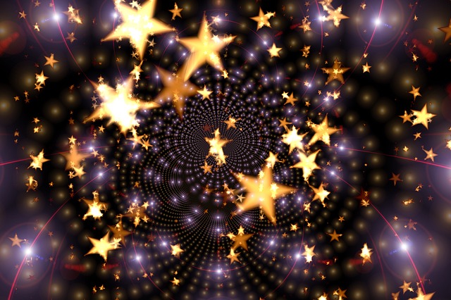 Free christmas stars light illustration