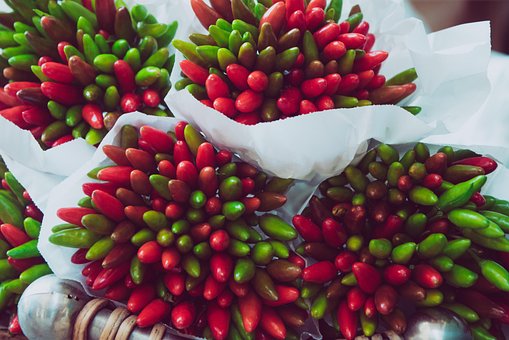 Pimenta, Pimentas, Mercado, Vegetais