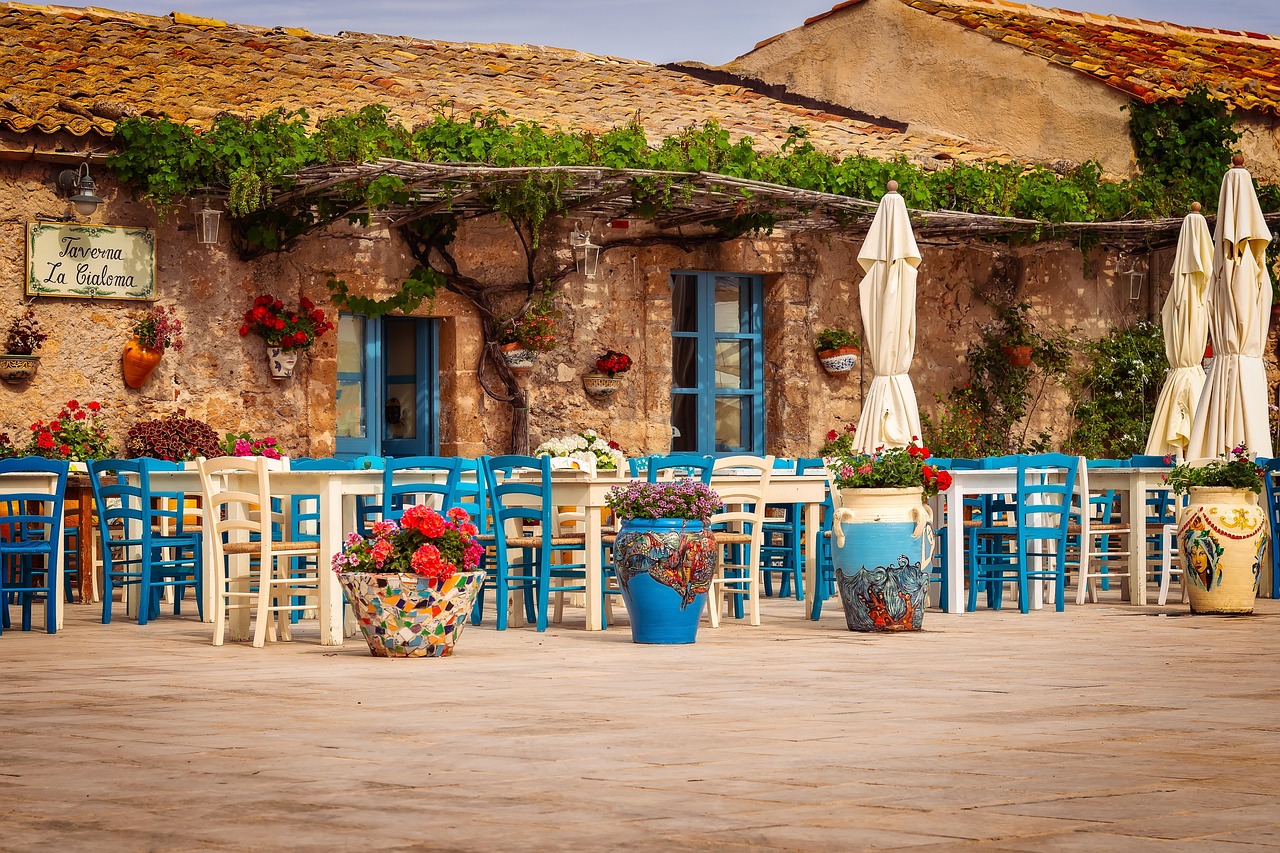 Restaurant, Tavern, Sicily, Marzamemi Restaurant, Tavern, Sicily, Marzamemi