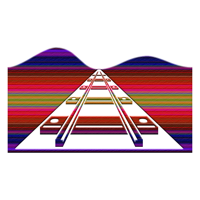 Free railway road rails illustration