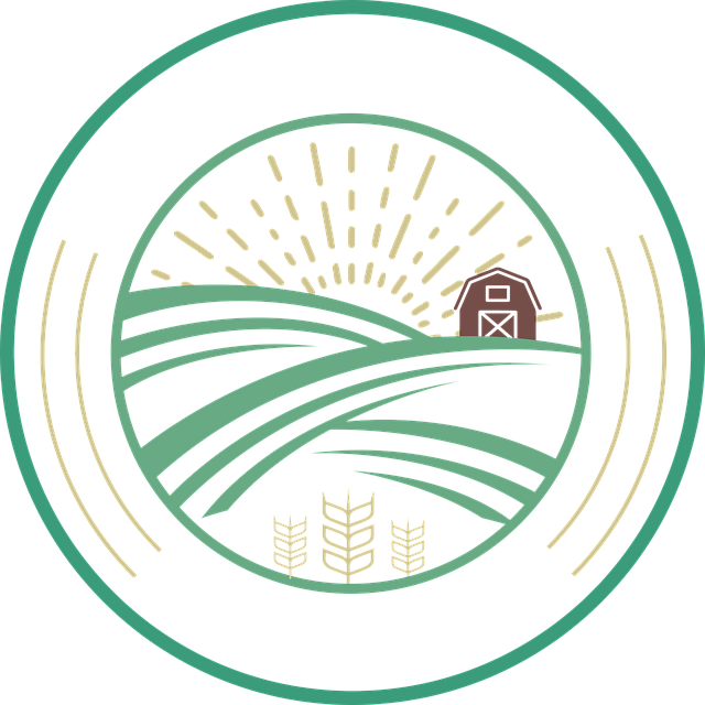 Free field farming rice vector