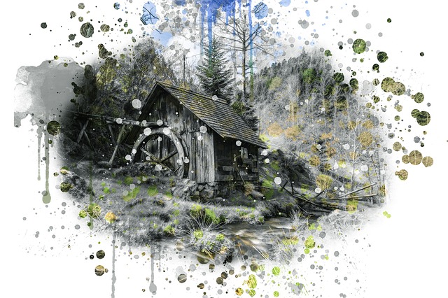 Free mill black forest creek illustration