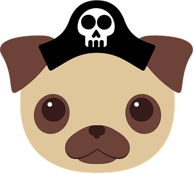 Hund, Mops, Dyr, Sød, Hundehvalp, Pirat