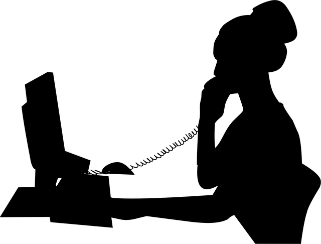 Free call center operator vector