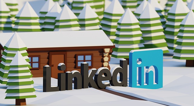 Free linkedin social network illustration