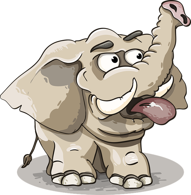 Free elephant grey trunk vector