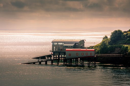 Tenby, Lifeboat Station, Seascape, Wales