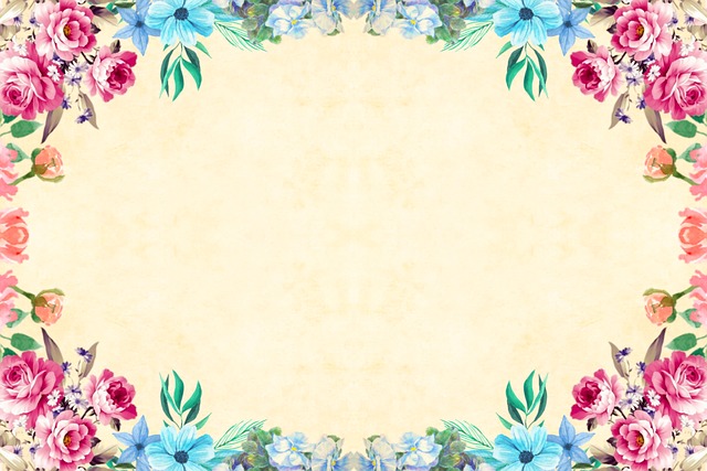 Free flower background vintage illustration