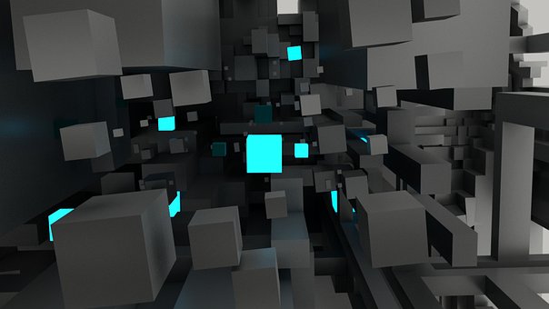 Terning, Teknologi, Fantasi, 3D Kunst
