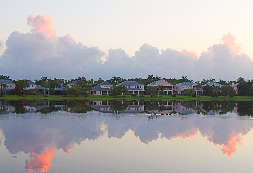 Sky, Lake, Architecture, Landscape, Clouds, Nature