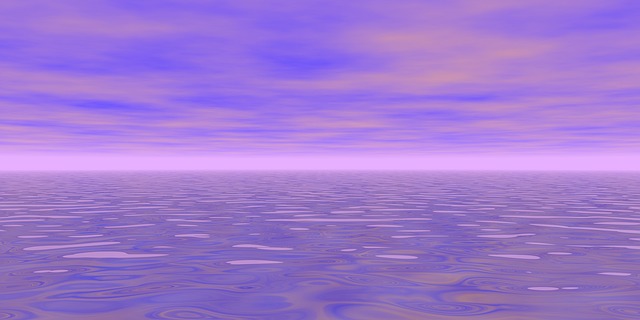 Free horizon sea fantasy illustration