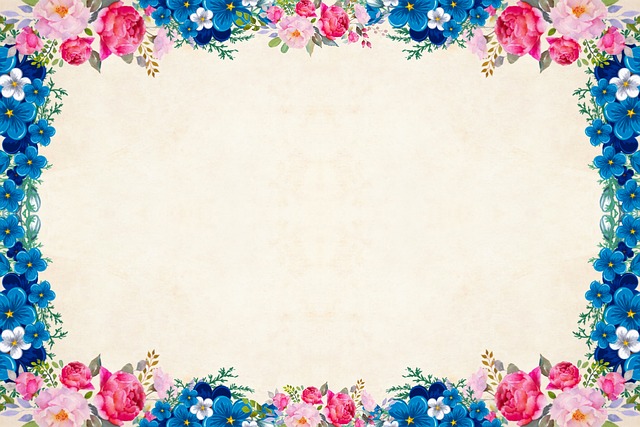 Free flower background vintage illustration