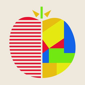 Apfel, Abstrakt, Kunst, Logo, Muster