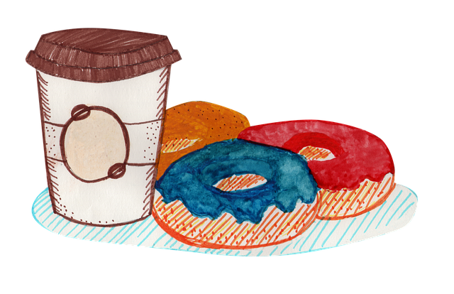 Kaffee, Krapfen, Süß, Dessert, Café