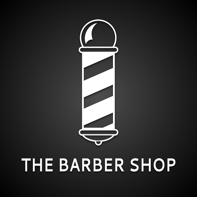 Free the barber shop black white illustration