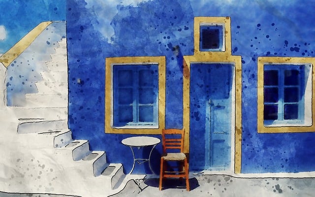 Free window house door illustration