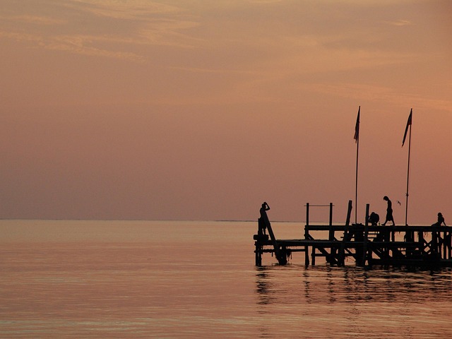 Free Sunset Jetty photo and picture