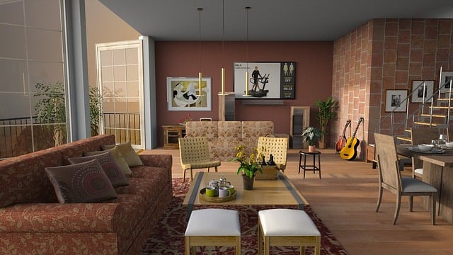 Free sofa living room furniture illustration