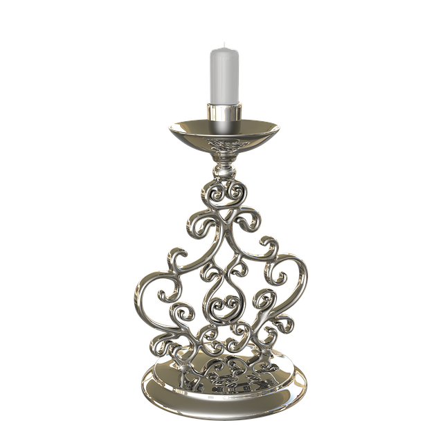 Free candlestick candle chrome illustration