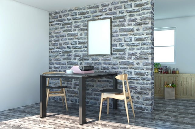 Free interior dining lifestyle illustration
