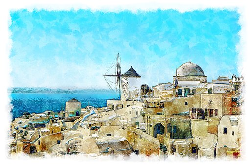 Free Greece Santorini illustration and picture